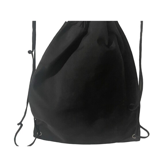 Walt Disney World Vintage Where Magic Lives Drawstring Black Backpack Cinch Bag - Picture 14 of 16